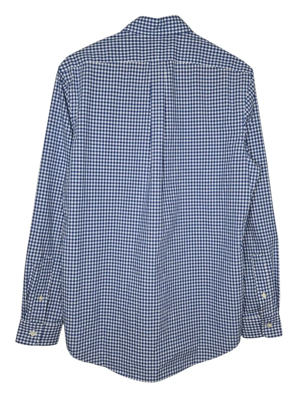 Polo Ralph Lauren Mens Blue Gingham Check Classic Button Down Shirt Medium